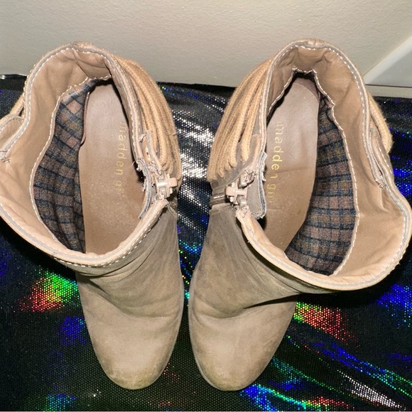 Madden Girl brown Deliite heeled ankle bootie with side zipper size 7.5M!! - Picture 5 of 8